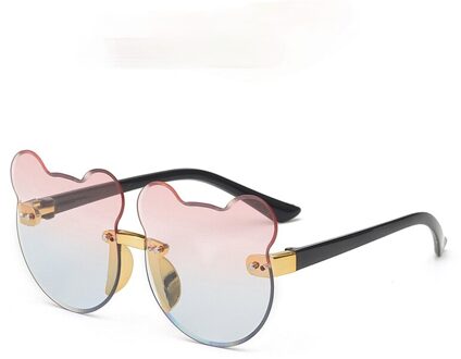 Cartoon Kopie Kinderen Zonnebril Progressieve Oceaan Stuk Kat Oren Zonder Grens Trend Forward Prachtige Scharnier G roze blauw