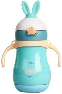 Cartoon Leuke Mok Kinderen Ketel Baby Met Stro Rvs Mannelijke En Vrouwelijke Studenten Leuke Cup Baby Cup
