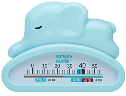 Cartoon Leuke Olifant Water Thermometer Voor Body Indoor Babybadje Zwembad Accessoire Kids Kinderen Bad Speelgoed Pasgeboren Supplies Baby 'S Blauw