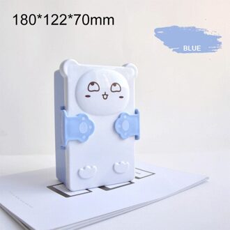 Cartoon Lunchbox Voor Kinderen En Volwassenen Lekvrije Bpa Gratis Lunch Containers 2 Compartimenten Magnetron Vaatwasser Veilig Bento Box blauw