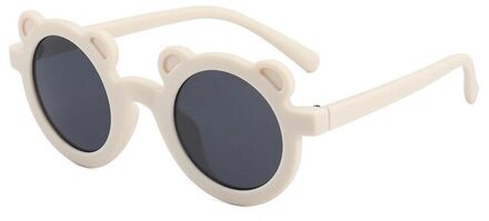 Cartoon Mooie Kids Zonnebril Beer Vorm Frame Meisjes Kinderen Zonnebril Ronde Street Beat Baby Jongen Brillen Leuke Shades C2