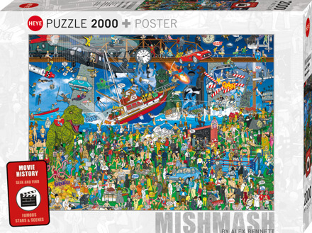 Cartoon - Movie History Puzzel (2000 stukjes)