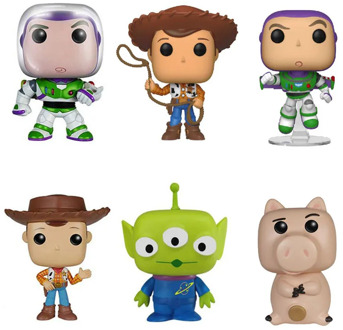 Cartoon Movie Toys Story Woody Buzz Lightyear Alien Jessie LOTSO Rex HAMM Vinyl Figure Collection Model Toys