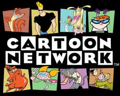 Cartoon Network Logo Characters Hoodie - Black - L Zwart