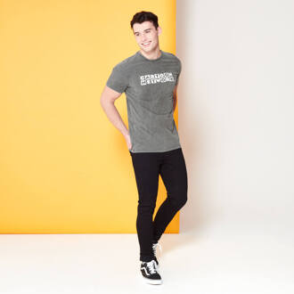 Cartoon Network Spin-Off Distressed Logo t-shirt- Zwarte acid wash - M