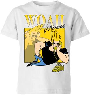 Cartoon Network Spin-Off Johnny Bravo 90s Photoshoot kinder t-shirt - Wit - 122/128 (7-8 jaar) - M