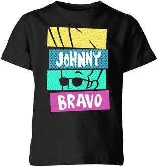 Cartoon Network Spin-Off Johnny Bravo 90s Slices kinder t-shirt - Zwart - 146/152 (11-12 jaar) - XL