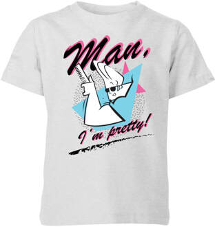Cartoon Network Spin-Off Johnny Bravo Man I'm Pretty kinder t-shirt - Grijs - 122/128 (7-8 jaar)