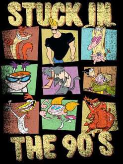 Cartoon Network Stuck In The 90s Hoodie - Black - L Zwart