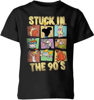Cartoon Network Stuck In The 90s Kids' T-Shirt - Black - 122/128 (7-8 jaar) Zwart - M