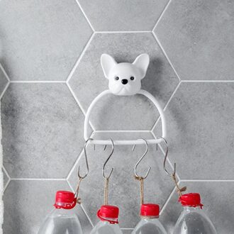 Cartoon Non-Punch Handdoekenrek Badkamer Rekken Handdoek Bar Wc Handdoek Hanger Badkamer Handdoek Rack puppy