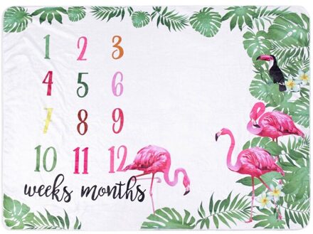 Cartoon Patroon Baby Baby Milestone Foto Props Achtergrond Dekens Achtergrond Doek Kalender Bebe Jongen Meisje Foto Accessoires