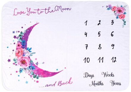 Cartoon Patroon Baby Baby Milestone Foto Props Achtergrond Dekens Achtergrond Doek Kalender Bebe Jongen Meisje Foto Accessoires