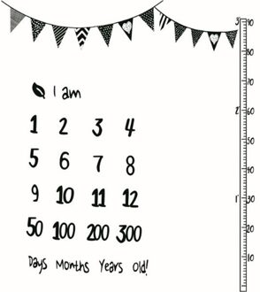 Cartoon Patroon Baby Baby Milestone Foto Props Achtergrond Dekens Achtergrond Doek Kalender Jongen Meisje Foto Accessoires