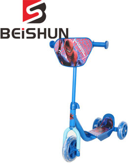 Cartoon Plastic driewielige Kinderwagen Kind Scooter driewielige Fiets blauw 1