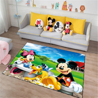 Cartoon playmat Kitchen Door Mat Kids Boys Girls Game Mat Mickey and Minnie Carpet Bedroom Carpet Indoor Bathroom Mat