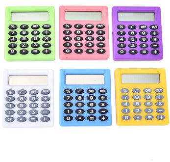 Cartoon Pocket Mini Rekenmachine Ha Ndheld Pocket Type Coin Batterijen Rekenmachine Carry Extra 'S