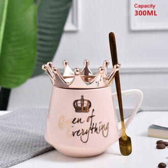 Cartoon Porselein Cup Keuken Tool Crown Keramische Thema Melk Koffie Mokken Drink-Ware Voor Kinderen Kerst Woonaccessoires Rood