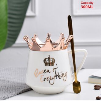 Cartoon Porselein Cup Keuken Tool Crown Keramische Thema Melk Koffie Mokken Drink-Ware Voor Kinderen Kerst Woonaccessoires zwart