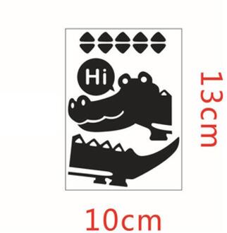 Cartoon Robot Krokodil Schakelaar Sticker Home Decor Moderne Pvc Hoofdtelefoon Schakelaar Muurstickers #0621 04
