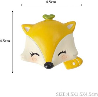 Cartoon Schattige Dieren Hars Schakelaar Sticker 3D Muursticker Accessoires Socket Decoratie Kinderen Hotel Kamer Poster On-Off Sticker 5