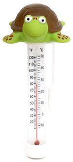 Cartoon Schildpad Vorm Drijvende Zwembad Thermometer Babybadje Temperatuur Meter