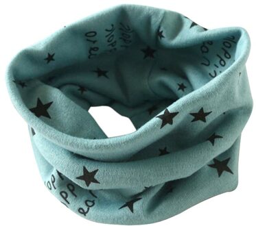 Cartoon Sjaal Herfst & Winter Jongens & Meisjes Kraag Baby Sjaal Katoen Ster O Ring Hals Sjaals Voor 2 ~ 10 jaar Oud 40*37cm groen