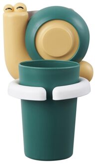 Cartoon Slak Lijm Tandenborstelhouder Badkamer Muur Gemonteerde Lijm Tandpasta Houder Badkamer Decor licht grijs