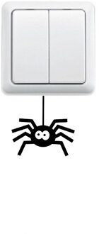 Cartoon Spider Grappige Schakelaar Sticker Creatieve Verwijderbare Muurstickers Voor Kinderen Kamers 2WS0402