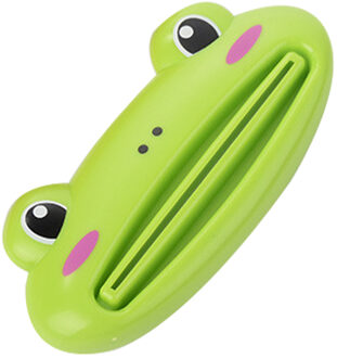 Cartoon Tube Rolling Holder Squeezer Tandpasta Dispenser Druk Knijpen Tool tandpasta rolling beugel Badkamer Benodigdheden licht groen