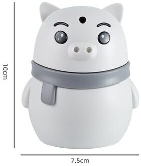 Cartoon Varken Tandenstoker Houder Decoratieve Tandenstokers Dispenser Grappig Voor Tafel, Restaurant, Keuken, Houdt Ongeveer 150 Tandenstokers Grijs