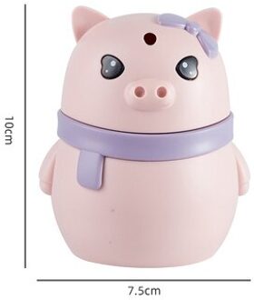 Cartoon Varken Tandenstoker Houder Decoratieve Tandenstokers Dispenser Grappig Voor Tafel, Restaurant, Keuken, Houdt Ongeveer 150 Tandenstokers Paars