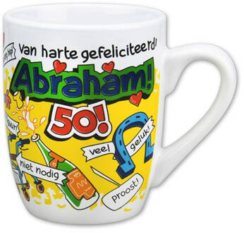 Cartoonmok Abraham nr.10 Wit