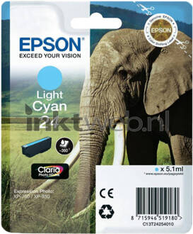 cartridge 24 Claria Photo HD Ink (Licht cyaan)