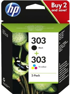 cartridge 303 2-pack - Instant Ink (Zwart + kleur)