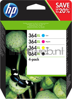 cartridge 364XL inkt 4 Pack - Instant Ink (Zwart + kleur)