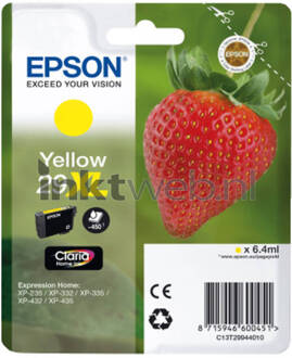 Cartridge Fraise Ink Claria Home Yellow XL