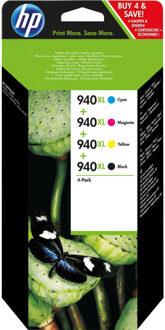 cartridge voordeelpak 940 BK XL + 3CL