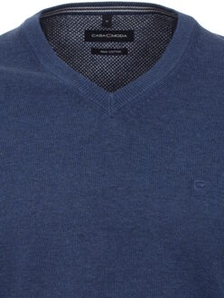 Casa Moda 004430 v-hals Blauw - 3XL