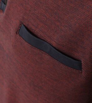 Casa Moda Half Zip Trui Bordeaux Rood