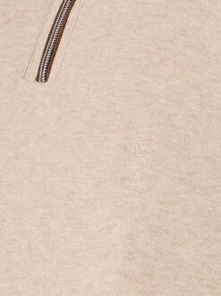 Casa Moda Halfzip Trui Solid Beige - 3XL,L,M,XL,XXL