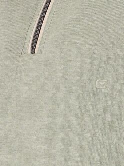 Casa Moda Halfzip Trui Solid Lichtgroen - M,XL,XXL