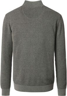 Casa Moda Halfzip Trui Structure Groen - 4XL,M,XL,XXL