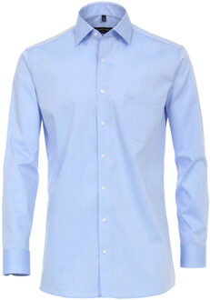 Casa Moda Heren Overhemd - Strijkvrij - met Borstzakje - Regular fit - Licht Blauw