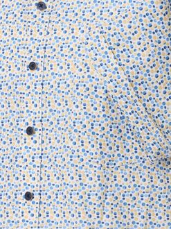 Casa Moda Korte Mouwen Overhemd Dots Blauw Groen - 3XL,4XL,5XL,L,M,XL,XXL
