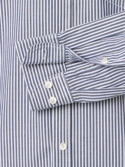 Casa Moda Overhemd Strepen Navy Donkerblauw - 3XL,4XL,6XL,L,M,XL,XXL