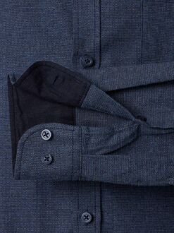 Casa Moda Overhemd Structure Navy Donkerblauw - XL,XXL