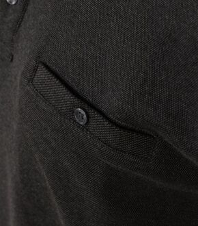 Casa Moda Polo Long Sleeves Antraciet - 3XL,4XL,XL,XXL