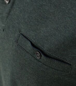 Casa Moda Polo LS Donkergroen - 3XL