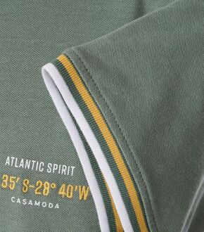 Casa Moda Poloshirt Logo Groen - L,M